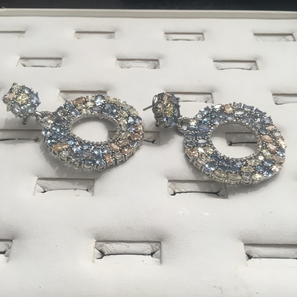 Joan Boyce Brass Rhodium or Gold Plated Multicolor - Picture 5 of 8